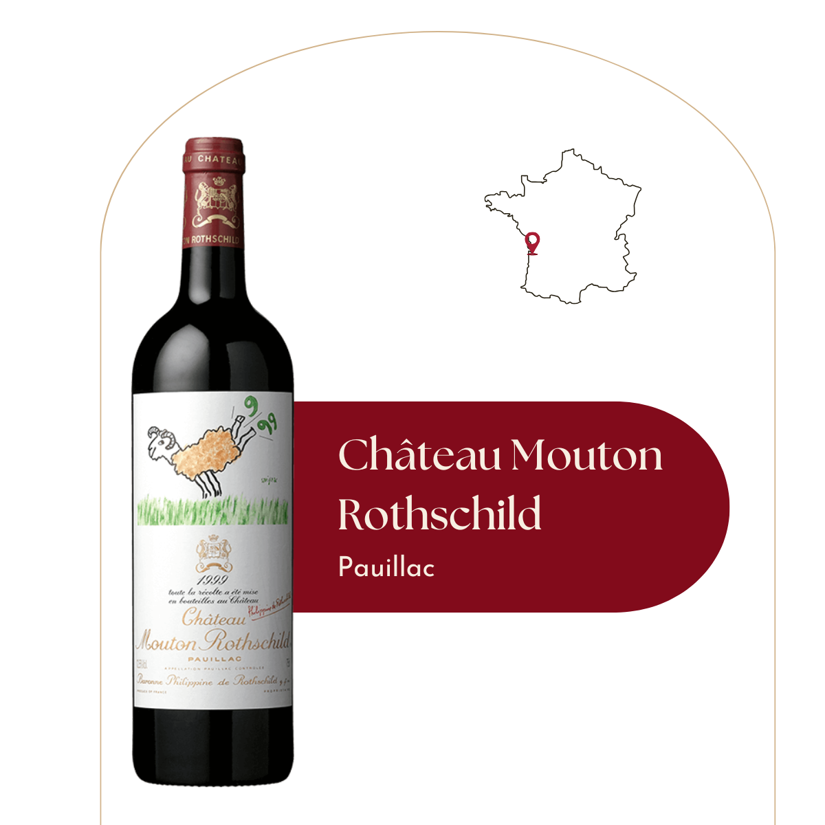 Château Mouton Rothschild - Caisse bois de 6