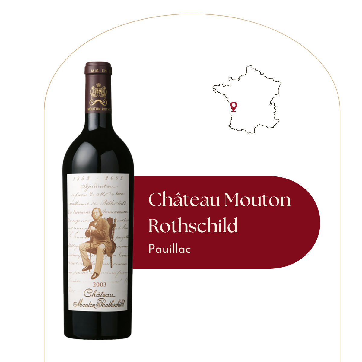 Château Mouton Rothschild - Caisse bois de 6