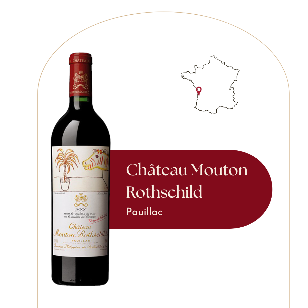 Château Mouton Rothschild - Caisse bois de 6