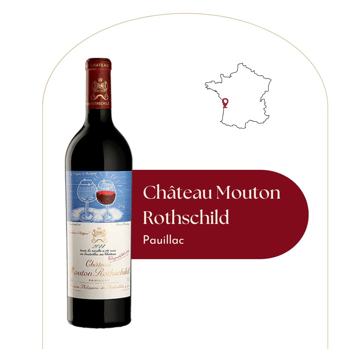 Château Mouton Rothschild - Caisse bois de 6