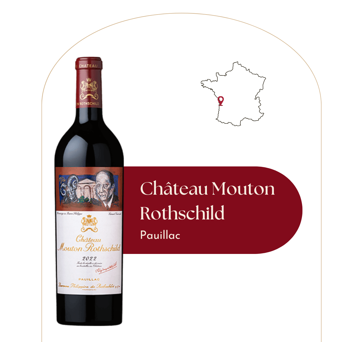 Château Mouton Rothschild - Caisse bois de 6