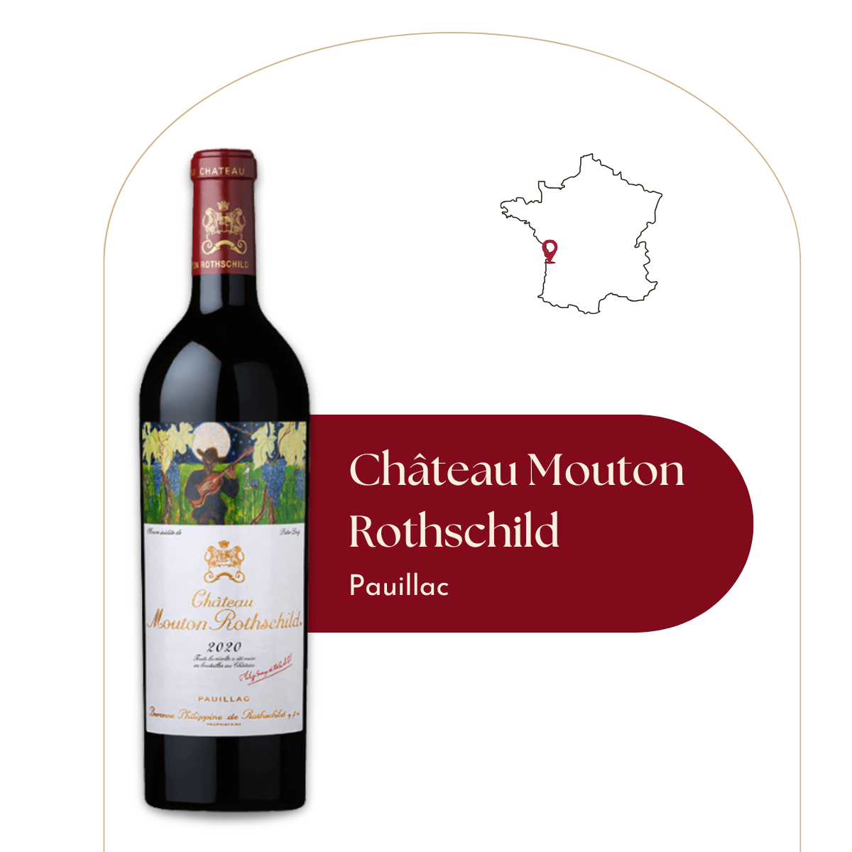 Château Mouton Rothschild - Caisse bois de 6