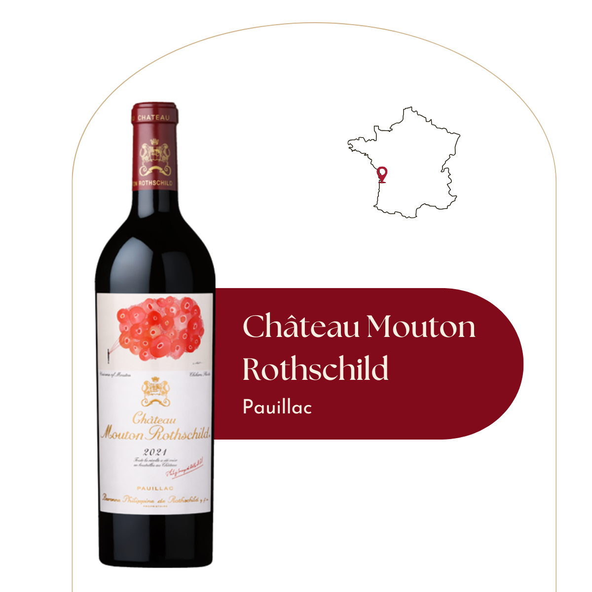 Château Mouton Rothschild - Caisse bois de 6